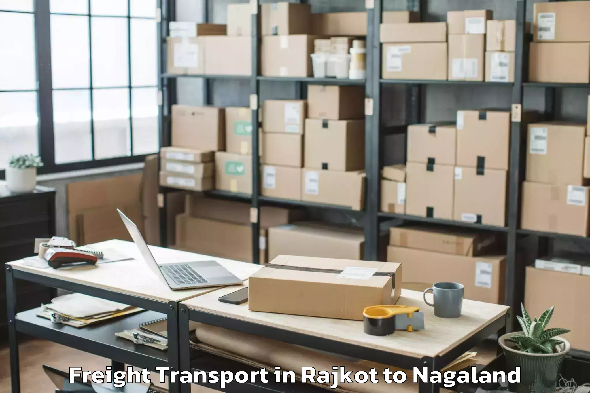 Rajkot to Chozuba Freight Transport Booking